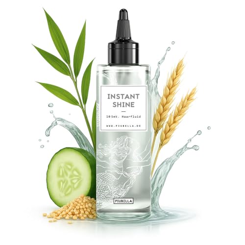 Piubella Instant Shine - Sérum antirotura para cabello dañado y dañado, 10 s de agua suave, 200 ml