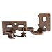 Snap Closing Semi-Concealed Hinges - Oil-Rubbed Bronze (pair)