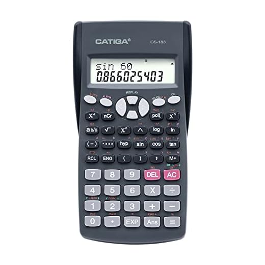 CATIGA CS-183 2-Line LCD Display Scientific Calculator - Suitable for School and Business