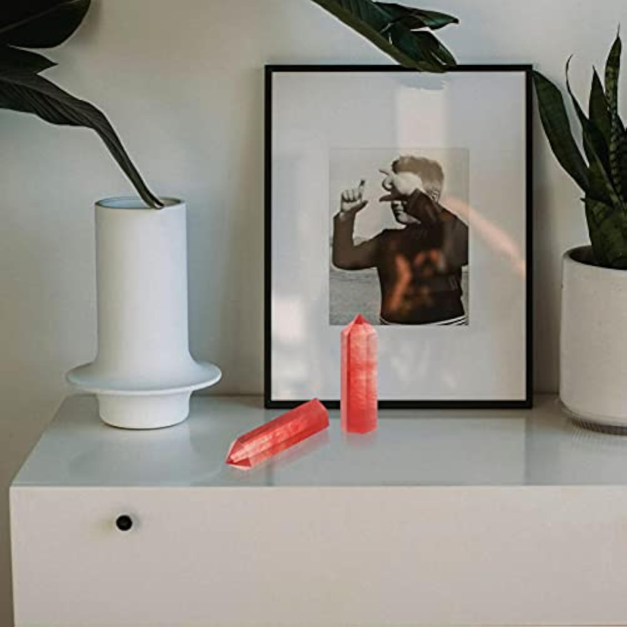 UniMarket Natural Healing Chakra Crystal Column with Hexagonal Wands