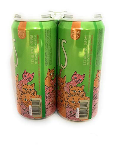 Fat Orange Cat Brew Co Baby Kittens Ipa 4Pk Cans, 16 Fz #TOP1