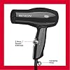 Secadora de Pelo Compacta Revlon | Diseño Ligero de 1875W, Perfecta para Viajes, (Negro) | Diseño Ligero, 2 Ajustes de Calor/Velocidad, Anilla para Colgar 1 Unidad (Paquete de 1) 6