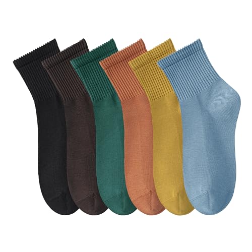 Image of MAGIARTE Womens Mini Crew Ankle Socks Athletic Casual Cotton Socks for Women