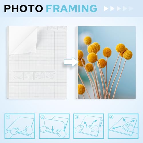 AUEAR, 10 Pack White Self Adhesive Foam Boards 16x20x3/16" with Self-Adhesive Back - Photo Mounting, School Presentations, Arts & Crafts - Easy Peel & Stick, Perfect for Home Decor & Student Projects by AUEAR - Image 4