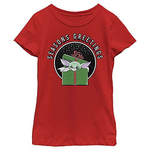 The Mandalorian Girl's Star Wars Grogu Seasons Greetings T-Shirt
