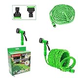 Materiales resistentes y protección Anti-UVA: Fabricada con materiales ligeros, pero extremadamente duraderos, esta manguera soporta la presión del agua sin deformarse ni romperse. Además, su recubrimiento especial protege contra los rayos UV, evitando el desgaste por exposición al sol y prolongando considerablemente su vida útil, incluso en condiciones exteriores extremas.