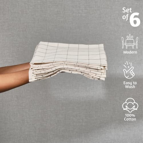 Servilletas de Tela Cuadradas Pack x6 20 x 20 Pulgadas miniatura 4