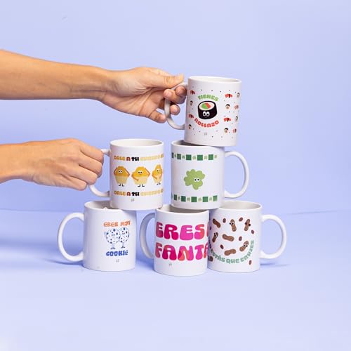Miniatura 3 de UO Taza de regalo con mensaje Tienes rollazo, regalo para amigas, regalo para amigos, regalo original de Navidad, regalo amigo invisible original, 350 ml, Cerámica