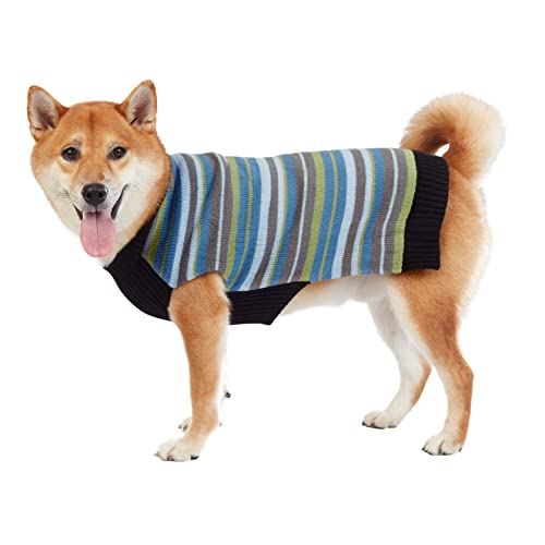 Pull rayé ardoise en maille douce et résistante taille L - 2