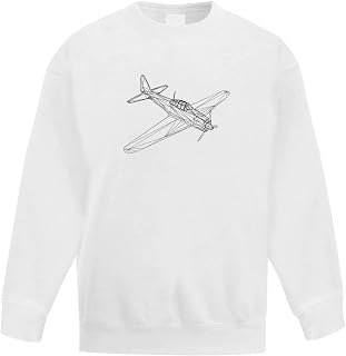 Azeeda 'Vintage Military Aircraft' Kid's Sweatshirt/Jumper (14-15 Years) (KW00021396)
