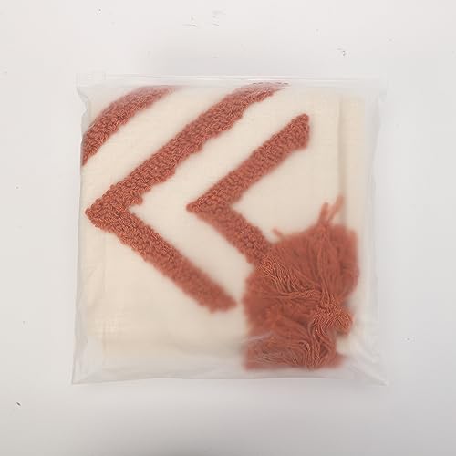 Lewondr P723314140582 Boho Throw Pillow Cover 18X18 Farmhouse Decorative Pillow Cover Irregular Rhombic Lattice Tufted Decorative Pillow Cover For Bed thumb #9