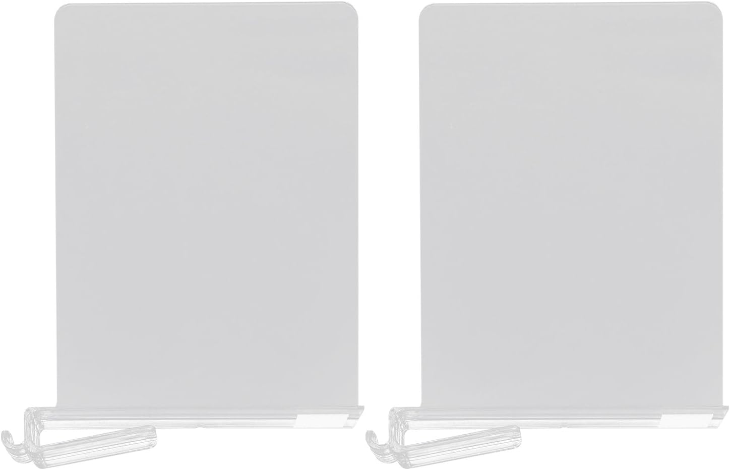 2pcs Plastic Wardrobe Dividers Hooks, Closet Shelf Separators for Clothes and Books, Nail-Free Hanging Storage Organizer for Bedroom and Home