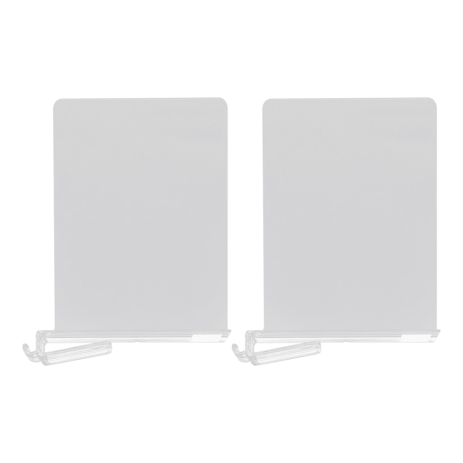 Divisores Organizadores Transparentes para Armarios 2 Piezas, Separadores de Plástico Abs, Divisor de Estantes Ajustable para Ropa, Cocina y Oficina, Optimiza Espacio