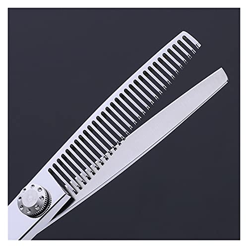 Ciseaux de coiffure à dents et lames plates pour coupe de cheveux homme - 3