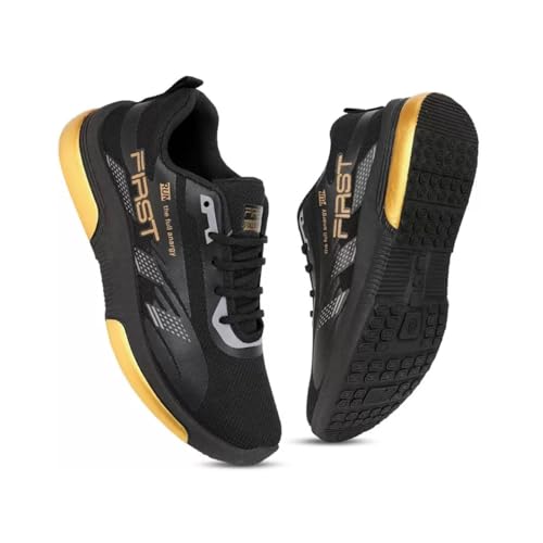 Image of Generic Men's Sports Walking Gym Shoes, Black, Size 7 UK