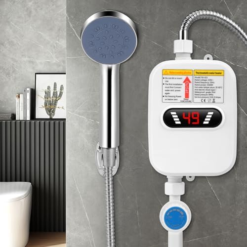 Tankless Electric Water Heater, Electric Instant Water Heater wit...