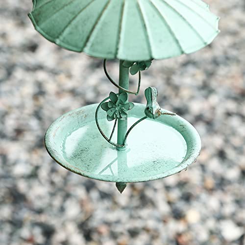 Bird Feeder Hanging Tray, Bird Feeders For Outdoors Hanging, Outdoor Hanging Metal Bird Feeder, Antique Umbrella Shape Bird Feeder, Metal Hanging Seed Tray For Garden Yard Decoration #TOP2