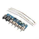 PT2399 - Scheda mixer per karaoke con effetto riverbero eco, processore audio per karaoke e scheda audio dal vivo, 12 V DC, blu