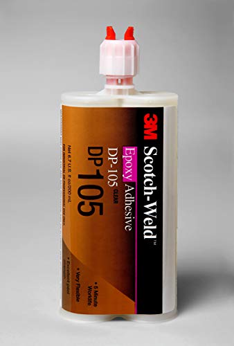 3M Scotch-Weld 87270-case Epoxy Adhesive DP105, 200 mL, Clear, 6.763 fl. oz. (Pack of 12)