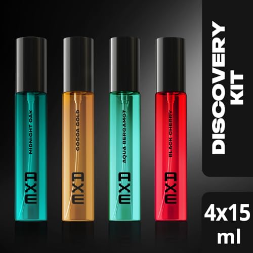 Image of Axe Perfume Gift Set for Men | 4 Premium Fragrances | 12Hr Long Lasting | AXE EDP Mini Set 4x15ml | Premium fragrance gifting