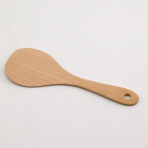 Miniatura 4 de UPKOCH Juego de espátulas de madera de mango corto de 3 piezas para cocinar cocina en casa