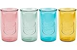 Home Essentials Retroware Hiball Assorted Colors Set of 4, 20 Ounce
