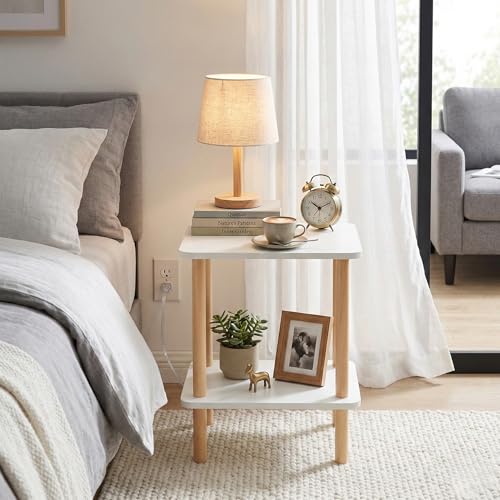Table d'appoint à deux niveaux FORAOFUR compacte et fonctionnelle