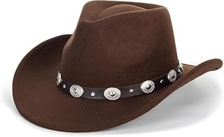 아동용 Western-Cowboy 모자 펠트 카우걸 모자 벨트 포함 2-7T