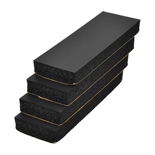 XIMINZ 4PCS Garage Wall Protector, Wall Guards Car Doors Bumper Pad for Parking, Ultra Thickness Self Adhesive NBR Foam, Wall Padding for Tight Space Parking Assist, 11.8" x 3.93", Black