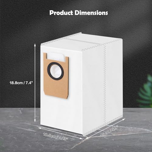 Image of 12 Pack Dust Bags Compatible with Eufy Omni S1 Pro, Omni S1, Omni S2 Robot Vacuum, 4-Layer Replacement Disposable Bags