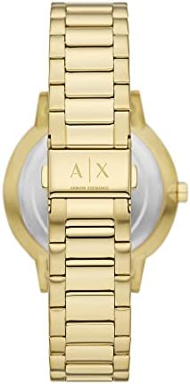A|X Armani Exchange 남성용 시계, 쓰리핸드 아날로그 디스플레이 및 스테인리스 스틸 또는 가죽 밴드, 남성용 시계 — 사진 4