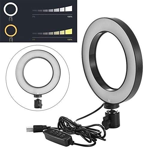 Iluminador De Led Com Tripe Ring Light Usb 16cm 3500k 6000k 3 Iluminador De Led Com Tripe Ring Light Usb 16cm 3500k 6000k - Imagem 3