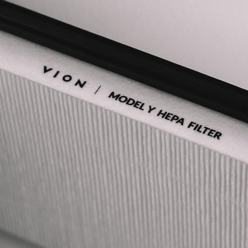 VION Modell Y HEPA-Karbon-Luftfilter-Set für den Kofferraum, 2 x HEPA-Filter und 2 x Kohlefilter pro Packung, 4 Packungen pro Packung mit Installationswerkzeugen