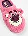 Disney Toy Story Lotso Womens Pink Mule Slippers | Fluffy Home Footwear | Indoor Soft Shoes Merch