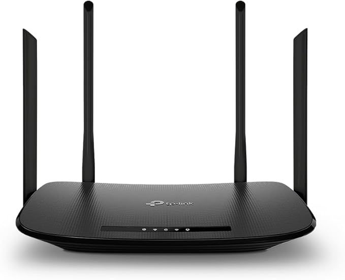 TP-Link VR300 Archer Modem Router VDSL FTTC FTTS ADSL hasta 100 Mbps, Wi-Fi AC1200 Dual Band, Negro
