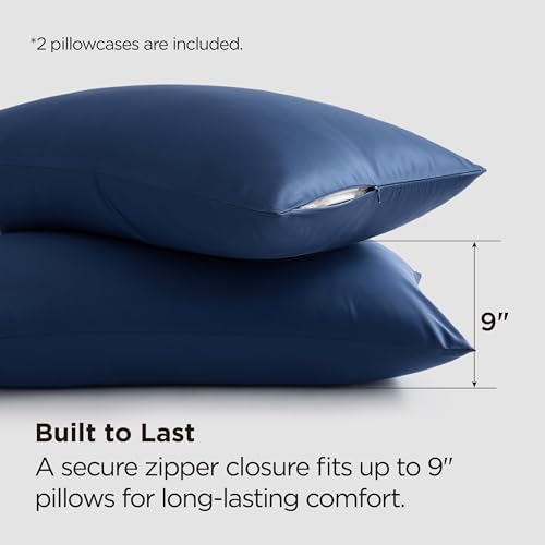 Image of Bedsure Zipper Pillow Cases Queen Size from Rayon Derived from Bamboo