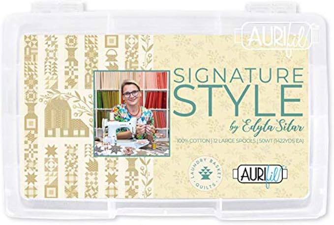 Aurifil Thread 50 wt Cotton 12 Spools - Signature Style by Edyta Sitar ES50SS12