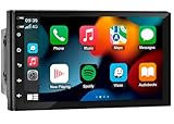 MULTIMÍDIA, MP5 2 DIN TELA DE VIDRO IPS 7' FULL TOUCH, FM, USB, SD CARD, AUXILIAR, BLUETOOTH, ESPELHA ANDROID E IOS, CARPLAY E ANDROID AUTO CONECTIVIDADE SEM FIO