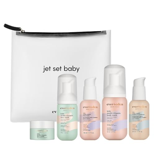 Evereden Kids Travel Set: Clean & Vegan 5-Piece Skin Care ...