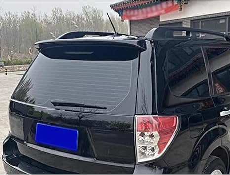 ABS Car Rear Spoiler, for Subaru Forester 2009 2010 2011 2012 Trunk Exterior High Kick Tail Deck Lid Wing Lip, Body Kit Tuning Assessories Parts,Black