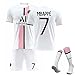 Produktbild Paris Trikot Herren Trikot PSG Fußball Trikot Set Hause/Auswärts, Nr.30/10/7 Sporttraining Langarm T-Shirts und Shorts für Erwachsene, Fußballtrikot Set für Herren