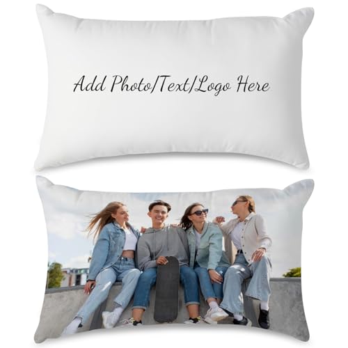 Guerity Funda de cojín personalizada con imagen/texto, funda de almohada personalizada con foto 30 x 50 cm, funda de almohada personalizada para sofá, dormitorio, regalo para esposa, marido, amigo Guerity Funda de cojín personalizada con imagen/texto, funda de almohada personalizada con foto 30 x 50 cm, funda de almohada personalizada para sofá, dormitorio, regalo para esposa, marido, amigo