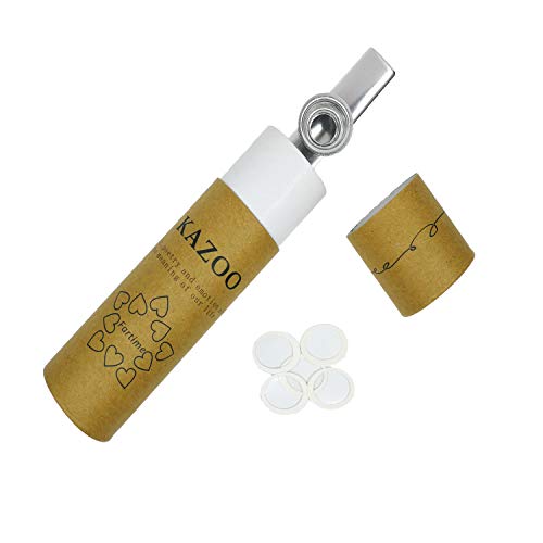 Fartime Gold And Silver Exquisite Aluminum Alloy Kazoo With 5 Kazoo Flute Diaphragms And A Beautiful Gift Box-Musical Instruments. (Gold And Silver) #TOP4