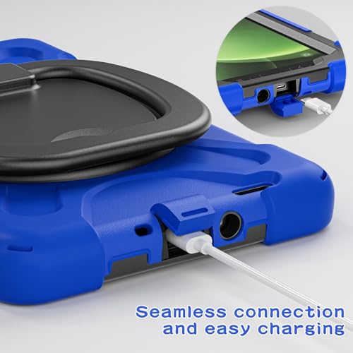 Coque antichoc Galaxy Tab Active 3 pour éviter les casses d'écran avec poignée bleu - 6