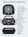 Greadio Boombox Portable CD Players for Home with Bluetooth, Boom Box CD Player FM Radio Combo, Stereo Sound, AC/Battery Powered, CD/CD-R/RW Compatible, Support AUX/USB/Headphone, Timer, Repeatable