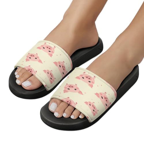 Chaussons cochon rose antidérapants et pantoufles rigolotes taille 42