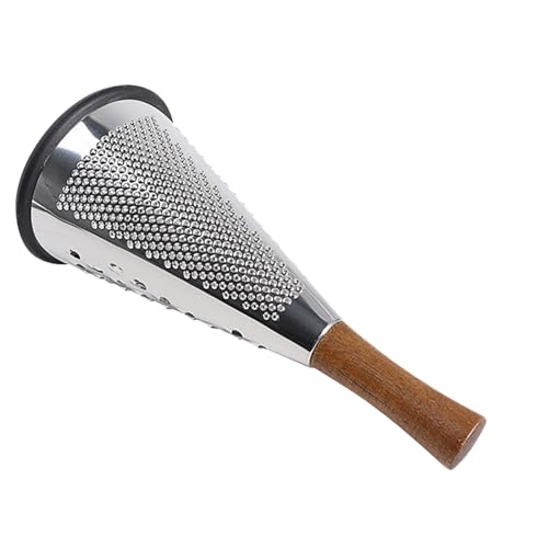 Rallador de Queso de Acero Inoxidable con Mango de Madera miniatura 1