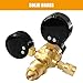Vaphy Argon CO2 Regulator Gauges Gas Welding Regulators with 6.6Ft Hose for MIG TIG Welder, 0-4000 PSI, CGA580 Inlet Connection