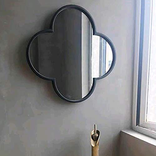 Espelho de banheiro XIAOQIAO, espelho de flor de ameixa de arte nórdica simples, armação de metal, t
