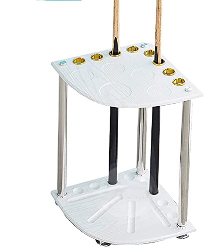 Support pour queues de billard d'angle blanc en bois moderne en éventail